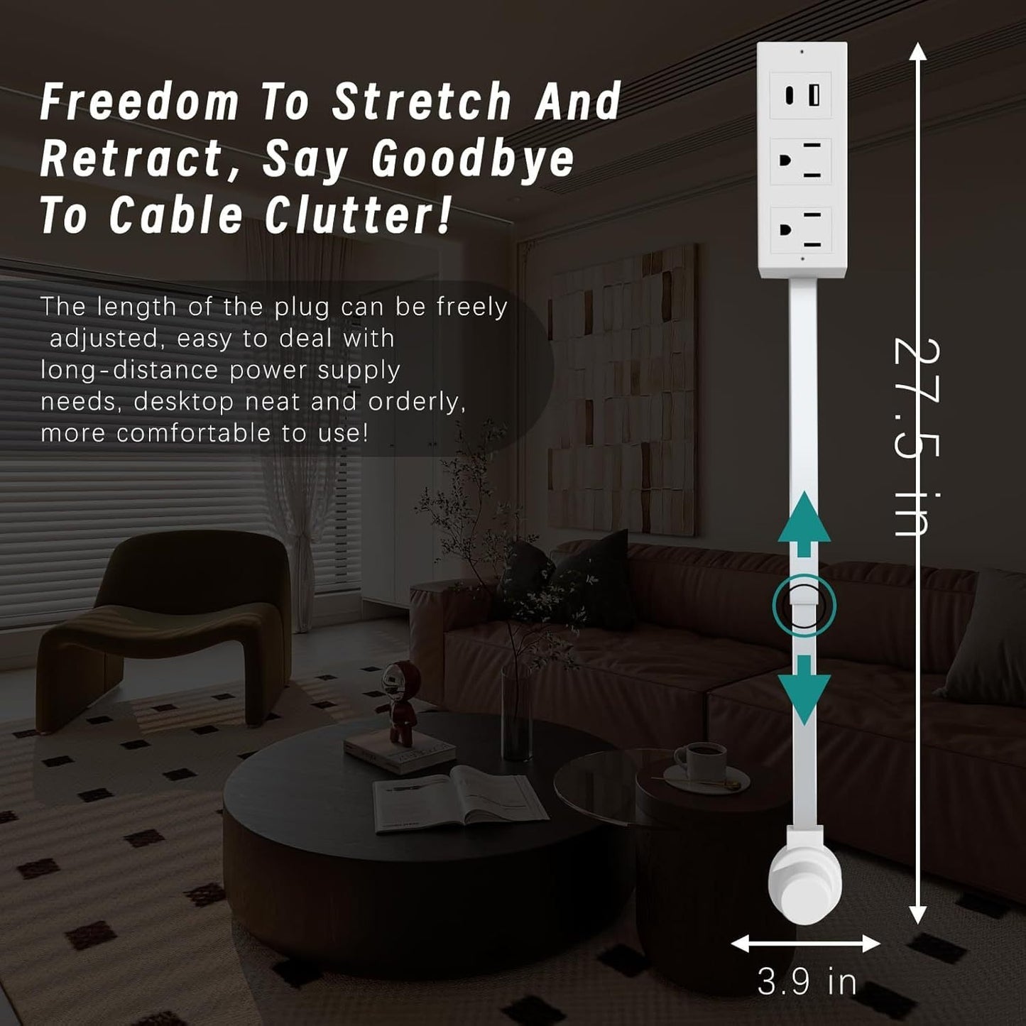Power Socket Bedside and Sofa Extender