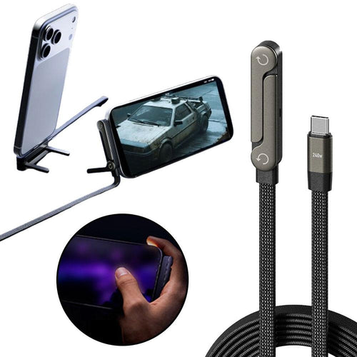 Foldable Fast Charge Phone Stand Cable