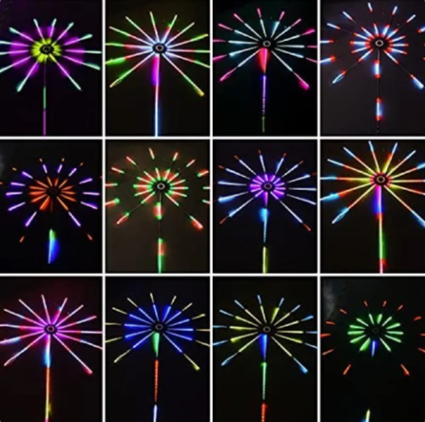 Music-Sync Firework LED Lights - Color-Changing Strip with Remote