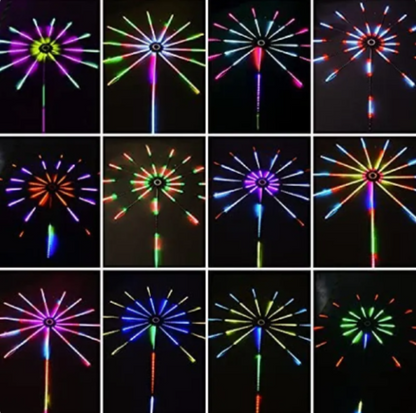 Music-Sync Firework LED Lights - Color-Changing Strip with Remote