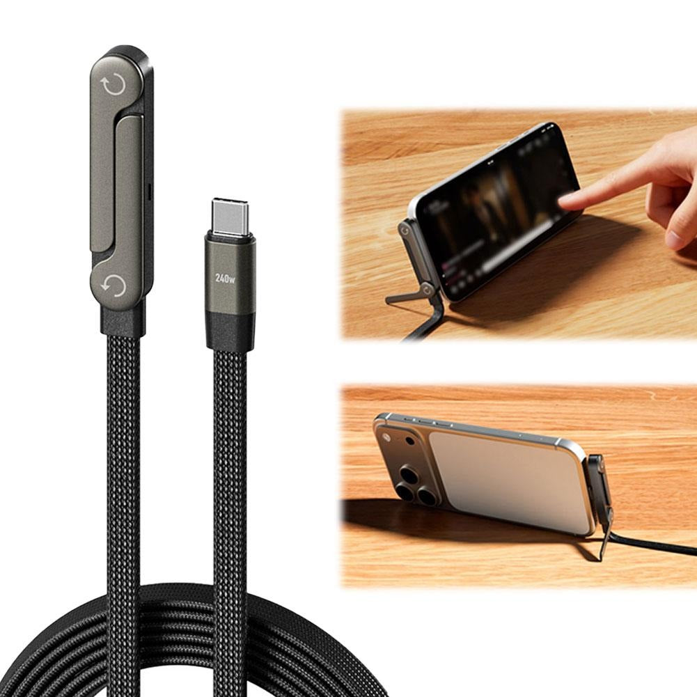 Foldable Fast Charge Phone Stand Cable