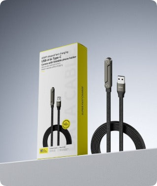 Foldable Fast Charge Phone Stand Cable